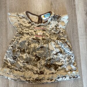 Tiny Trooper 6-9 months Camo Dress "Little Miss Semper FI" U.S. Marine
